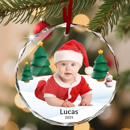 Custom Christmas Ornament Glass