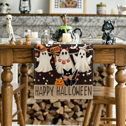 210 GSM Halloween Table Runner Home Party Decor 13x72 Inch