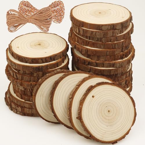Natural Wood Slices 30 Pcs 2.75 (30 Count)