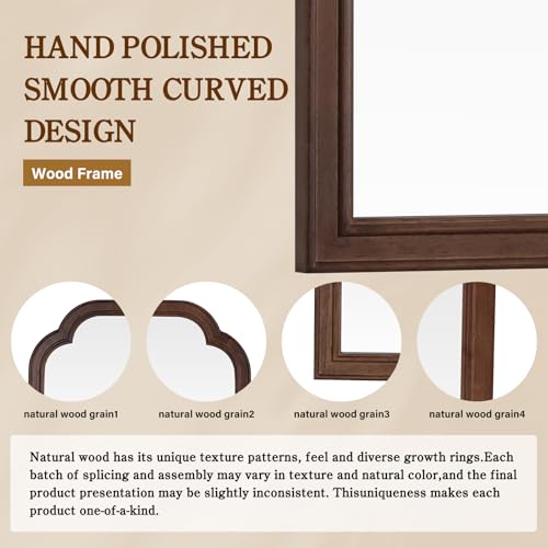 Wood Bathroom Mirrors for Wall Mounted