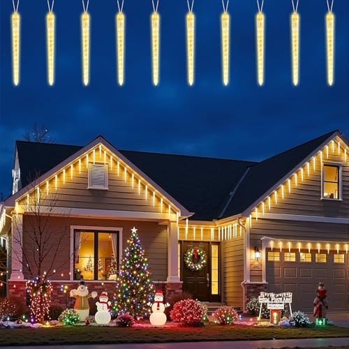 Christmas Meteor Shower Icicle Lights Outdoor (960 Count)