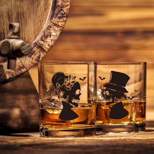 Skull Whiskey Glass 2 Piece with Metal Card