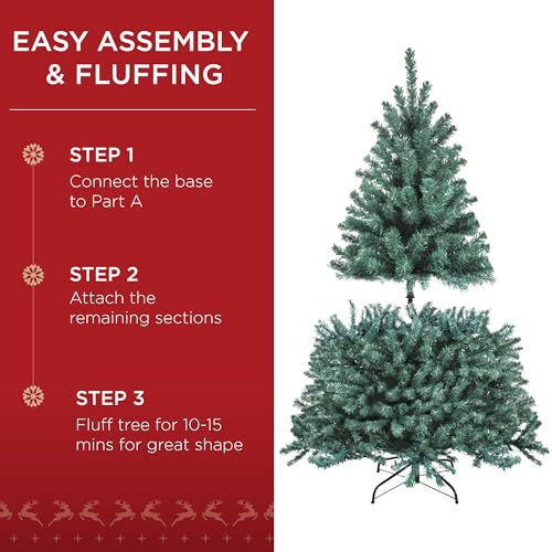4.5ft Pre Lit Blue Spruce Christmas Tree