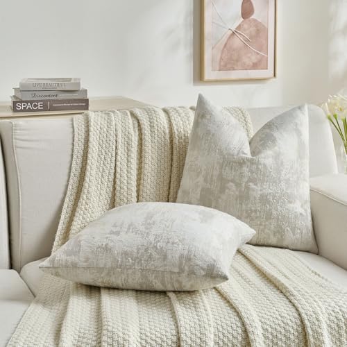 Pack of 2 Faux Cashmere Throw Pillow Covers 12x20 Inch (2 Count)
