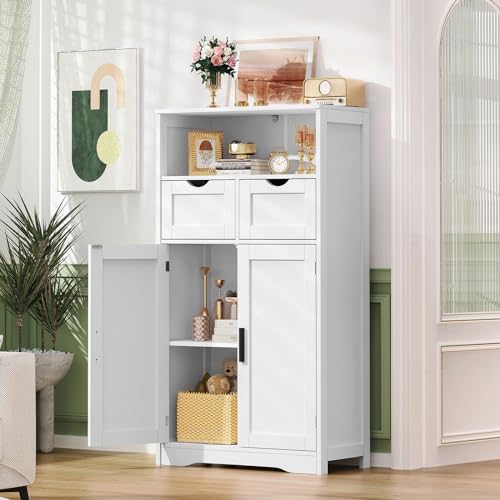 Bathroom Storage Cabinet with 2 Drawers