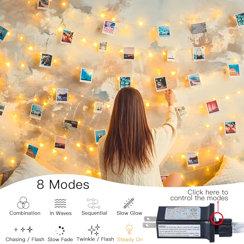 Warm White Christmas String Lights (33 Foot)