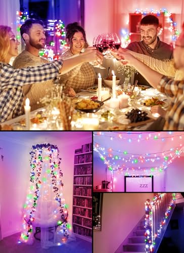 8ft 20LED Battery Operated Christmas String Lights with Timer
