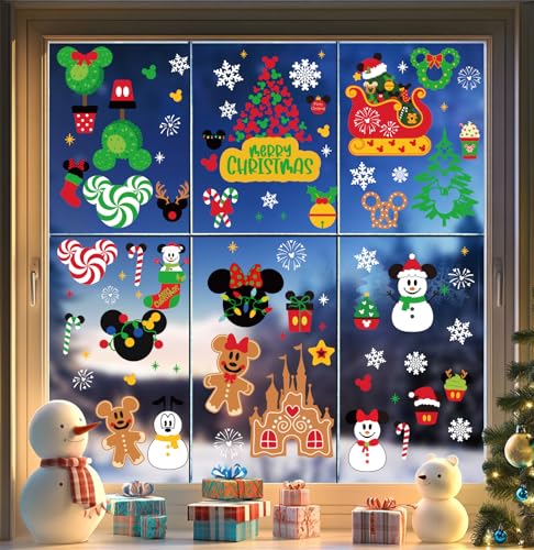 Christmas Window Clings Decorations