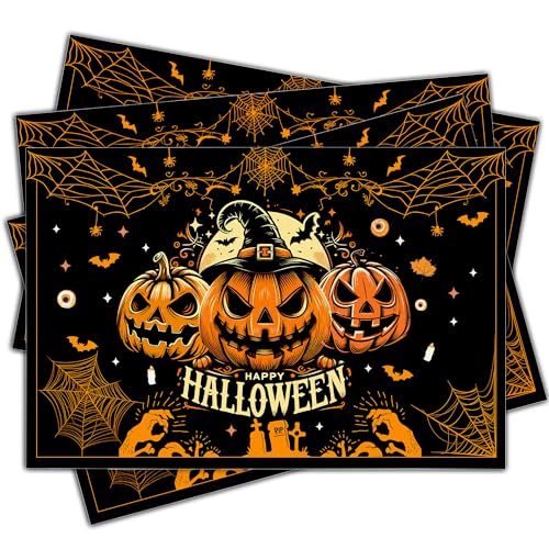 Halloween Spooky Placemats Set of 4 (4 Count)