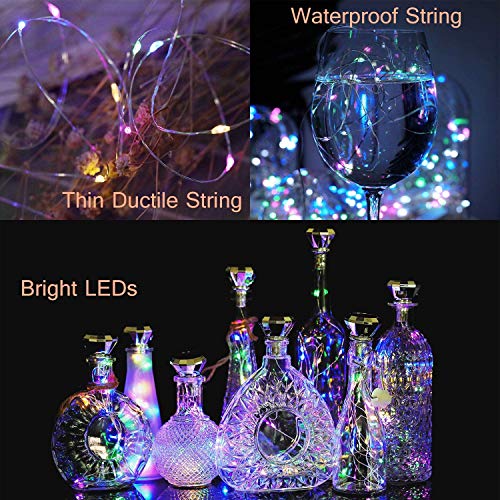 Solar Wine Bottle Lights Outdoor (8 Count)