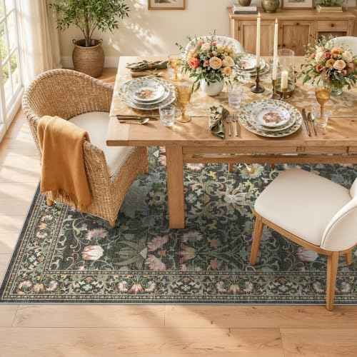 Washable 5x8 Living Room Area Rug (40 Sq Ft)
