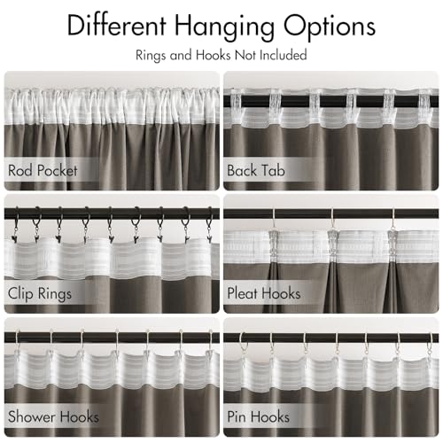 Blush Beige Velvet Pinch Pleat Blackout Curtains W52 X L96 Inches (2 Count)