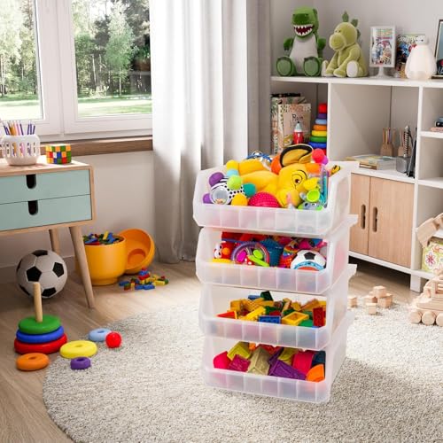 Extra Large Stackable Plastic Storage Bins