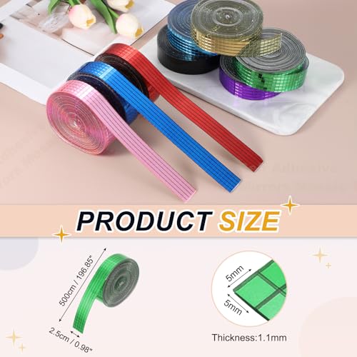 5x5mm Self Adhesive Mirrors Mosaic Tiles (5000 unidad)