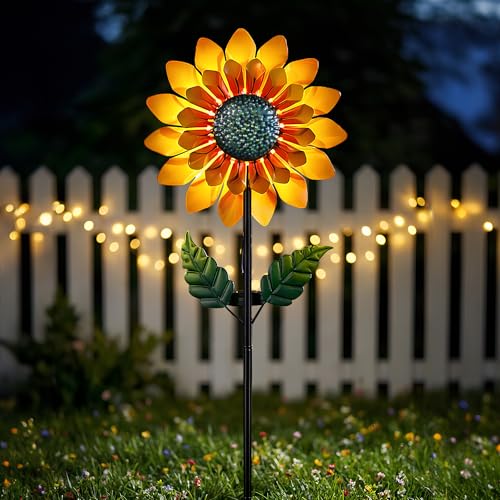Sunflower Solar Wind Spinner
