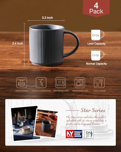 Coffee Mug Set of 4 (4 Count)