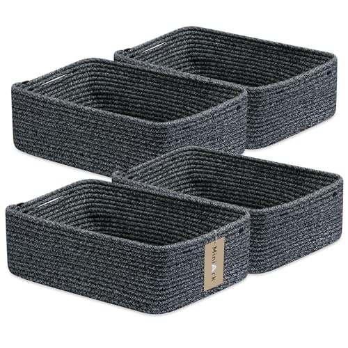 Large Shallow Organizing Baskets 15x11x5.1 Inches (4 Count)