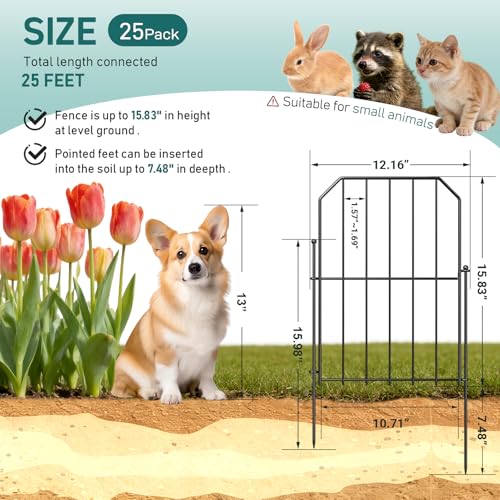 Garden Fence Total 25ft