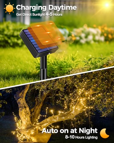 3 Pack Solar Fairy Lights for Outside Waterproof (147 Foot)