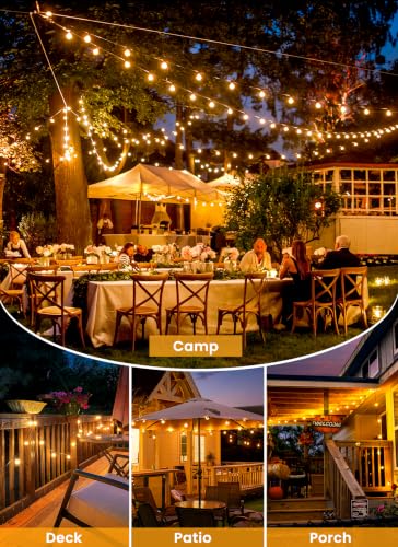 58FT 26LED Solar String Lights Outdoor with Remote & USB Port (58 Foot)