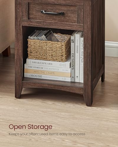 Farmhouse Nightstands with Charging Station (2 Count)