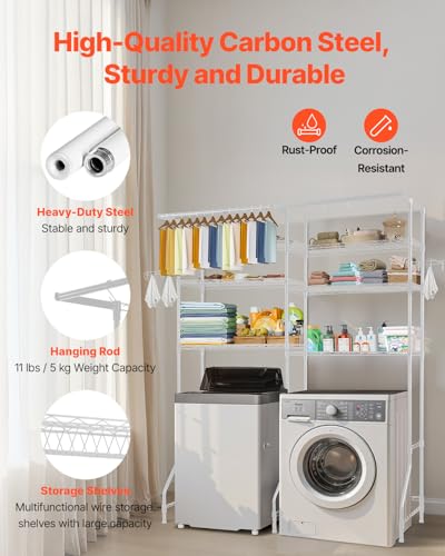 Over The Washer and Dryer Storage Shelf