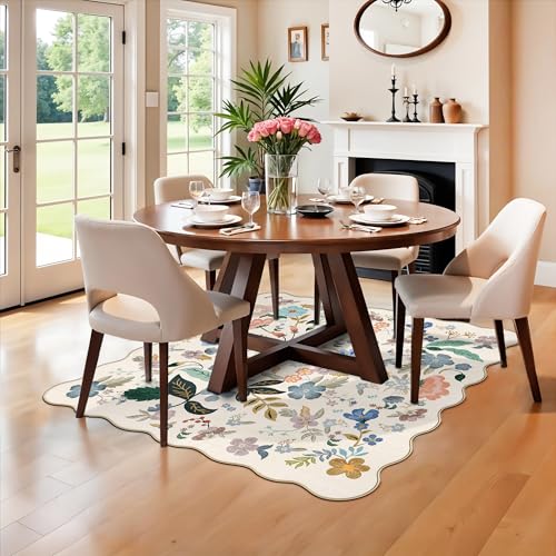 Washable 4x4 Square Area Rug (16 Sq Ft)