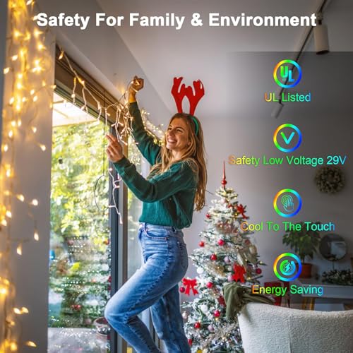 60FT 612 LED Outdoor Christmas Lights