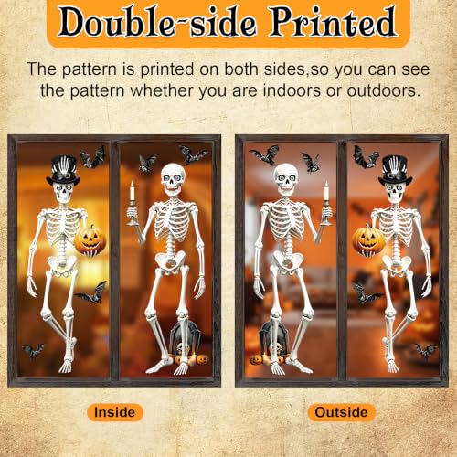 Vintage Halloween Window Clings 6 Sheets (6 Count)