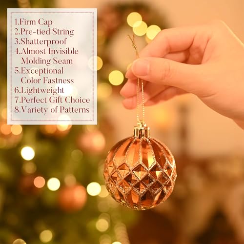 30ct Christmas Tree Decorations Ball Ornaments 2 Inches (30 Count)
