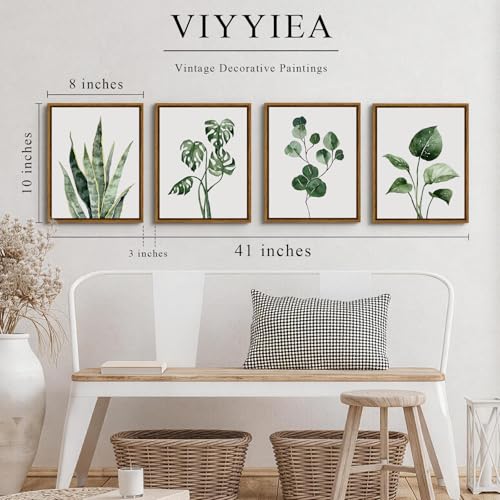 Framed Wall Art Decor for Living Room (4 Count)