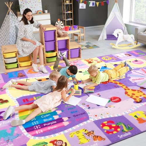 BENRON 6x9 Playroom Rug for Kids Washable