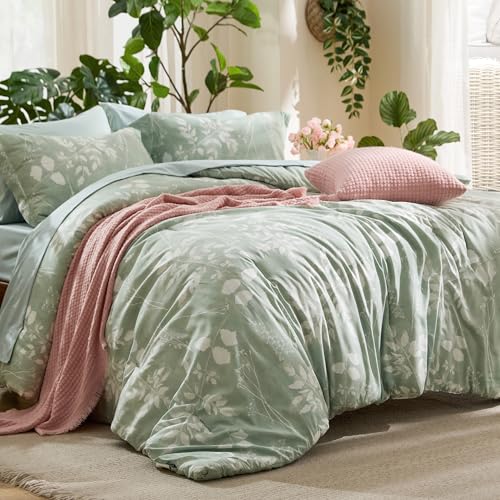 Floral Sage Green Comforter Set