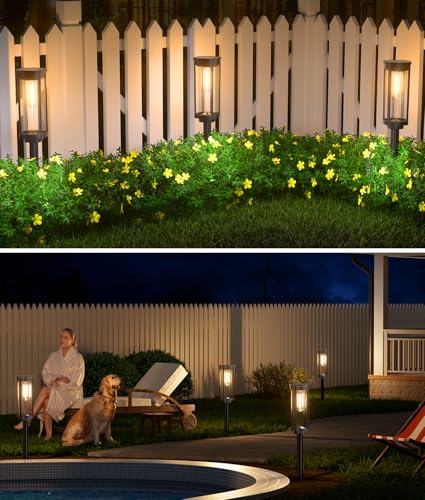 Solar Powered Pathway Lights (4 Count)