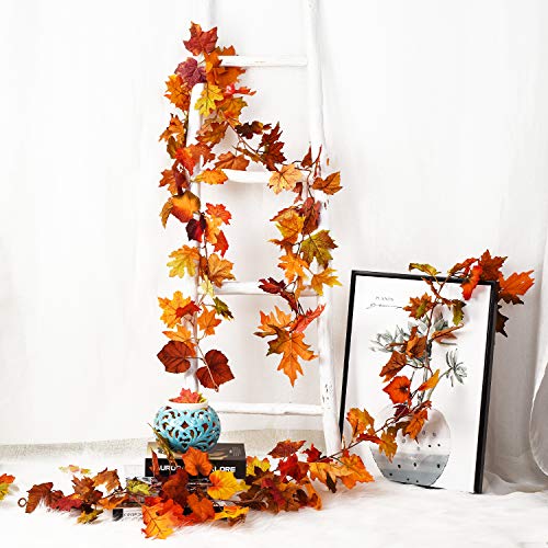 2 Pack Fall Garland Maple Leaf
