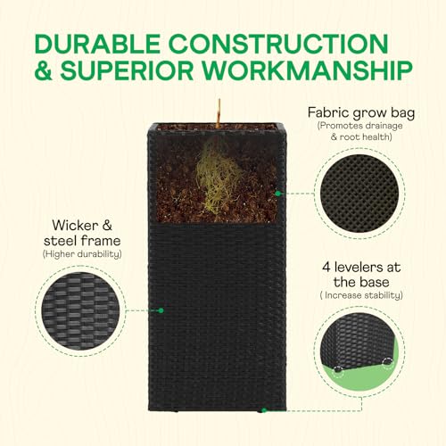 All Weather Wicker Planters (2 Count)