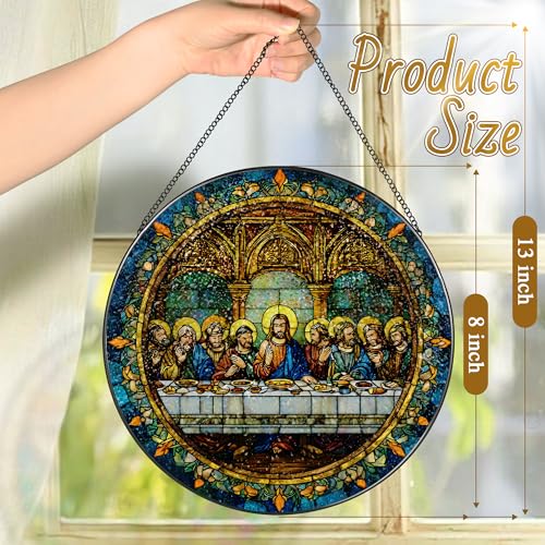 8 Inch the Last Supper Suncatcher Ornament