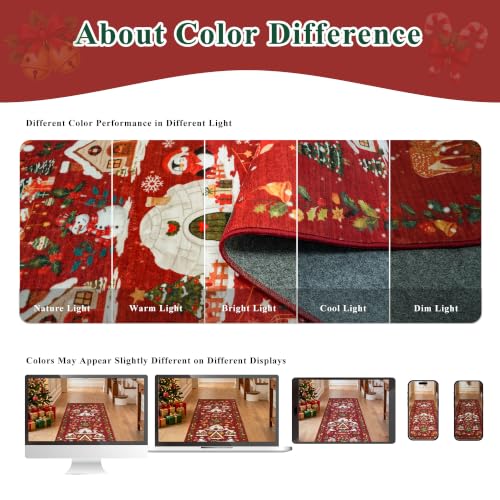 Red 2x6 Kitchen Runner Rug