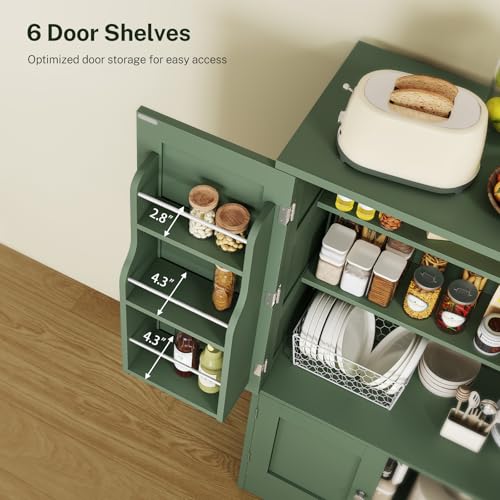 43”H Pantry Cabinet with 4 Doors