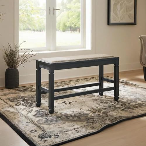 1 Piece Counter Height Dining Bench
