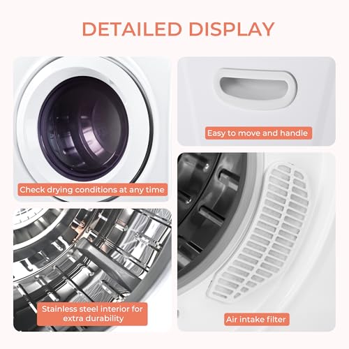 2.65 Cu. Ft. Portable Dryer for Clothes