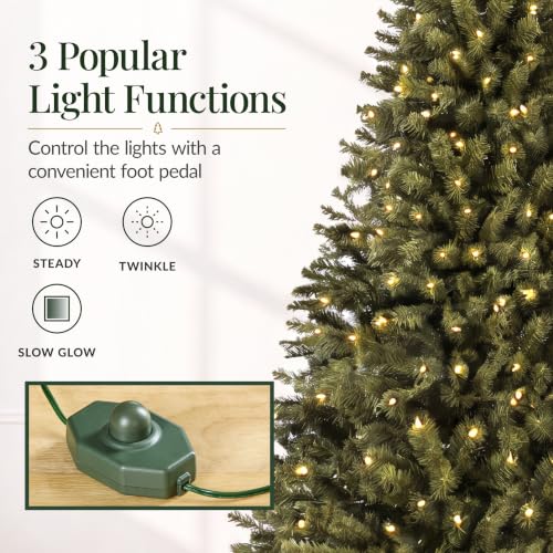 6ft Artificial Christmas Tree with LED Twinkling Lights