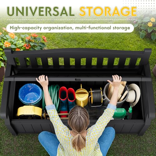 80 Gallon Outdoor Storage Bench Deck Box