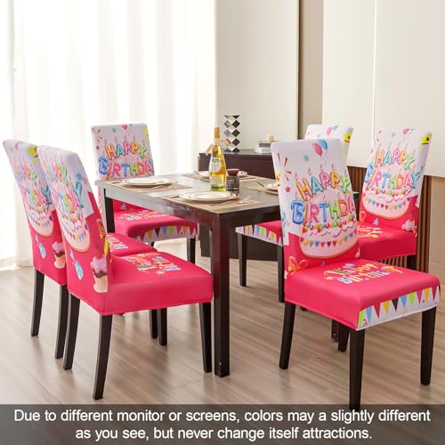 Birthday Chair Covers for Dining Room Set of 6