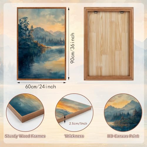 KAlRNE Landscape Wall Art Set of 3 (3 Count)