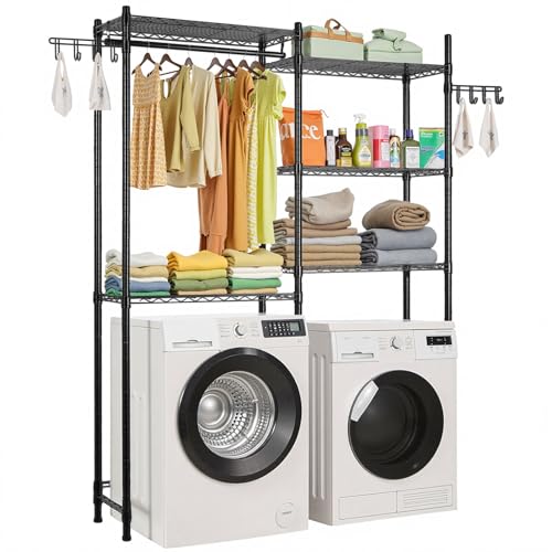 Over The Washer and Dryer Storage Shelf (5 Count)
