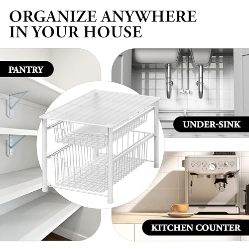 Stackable Sliding Basket Organizer Drawer