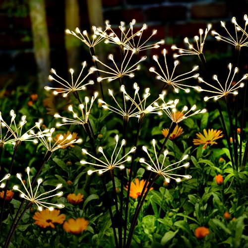Solar Garden Lights 120 LED Decorative Firework Lights 2 (2 Count)