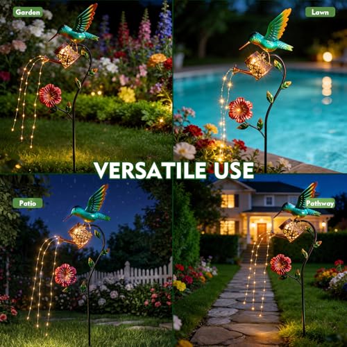 Hummingbird Solar Lights Outdoor Waterproof