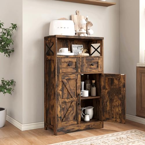 Farmhouse Storage Cabinet with Drawers